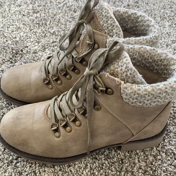 Lukees by Muk Luks Women Hiker Boots STONE - Picture 6 of 8